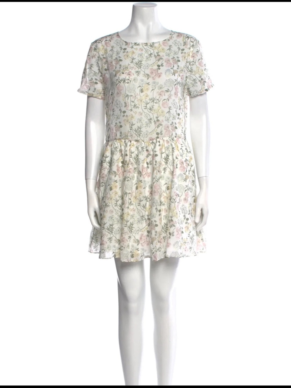 Anine Bing Floral Mini Dress, Size Small